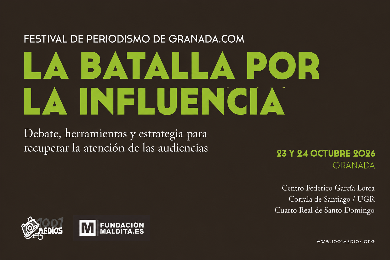 Cartel Jornadas 1001Medios